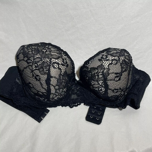 Mamia Underwire Bra 38C Ivory Floral Lace over Molded Cups BR4244PL2 - Picture 1 of 7